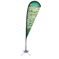 Promotional Tear Drop Flag w/ 11' Spike Base